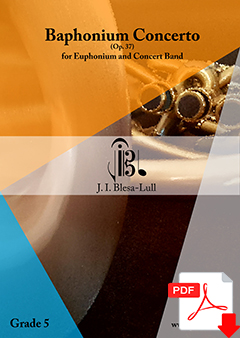 Portada de la obra Baphonium Concerto